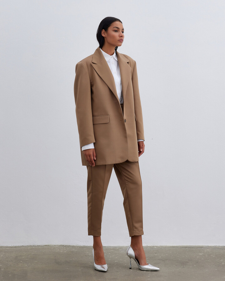 FIRSAT Oversize Dad Blazer Ceket Camel