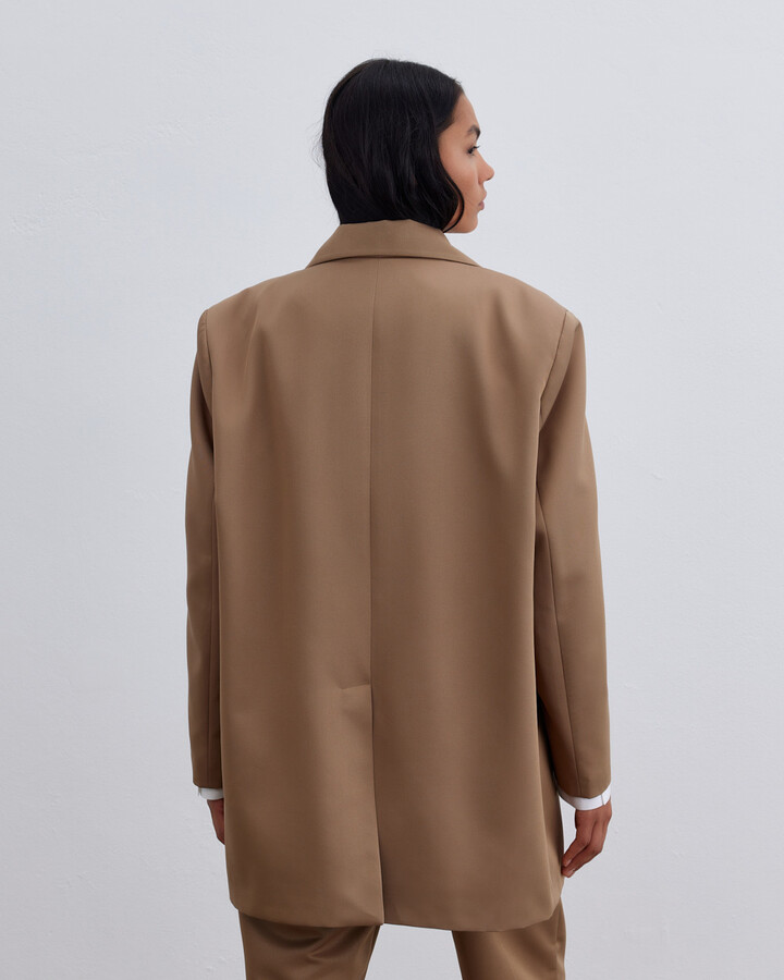 FIRSAT Oversize Dad Blazer Ceket Camel